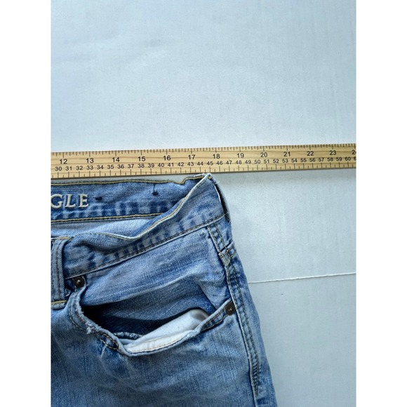 American Eagle Outfitters Bootcut Jeans Mens Size 36x34 Light Wash Denim vtg - Picture 6 of 7